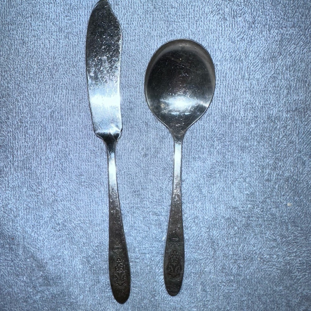 Vintage Oneida Community Plate BIRD OF PARADISE Set